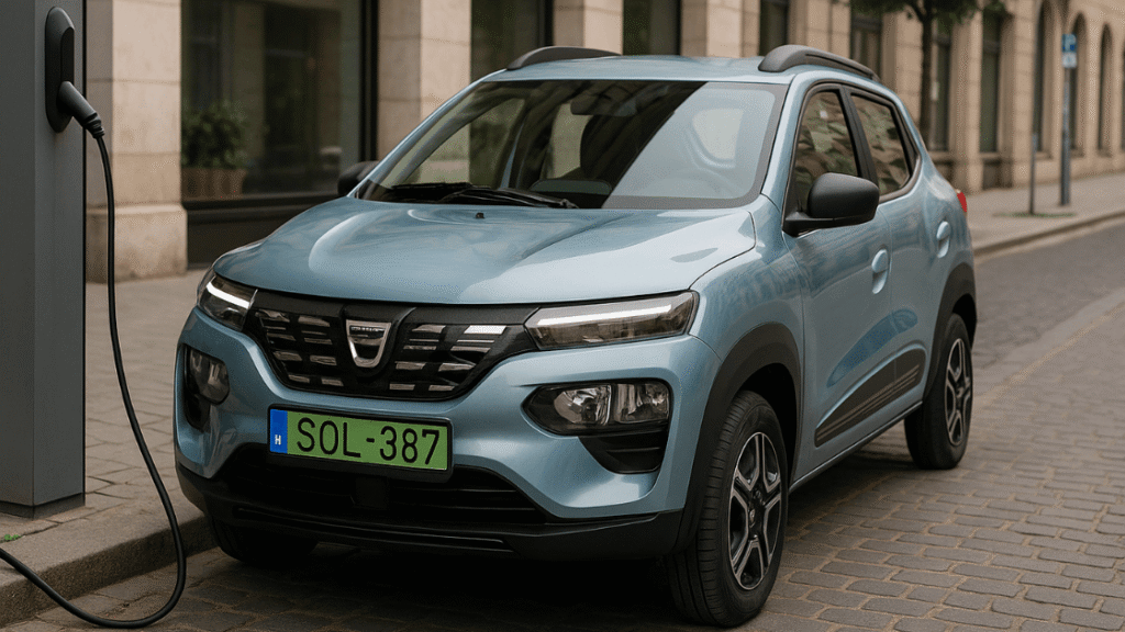 A Dacia Spring töltése