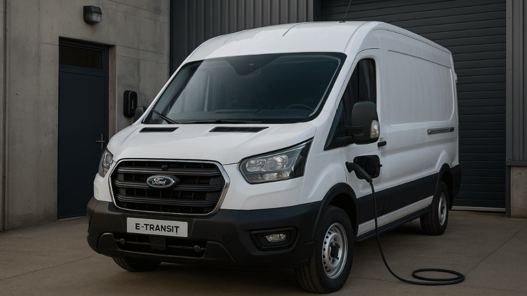 A Ford E-Transit töltése