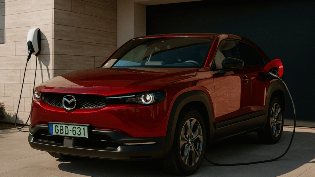 A Mazda MX-30 töltése