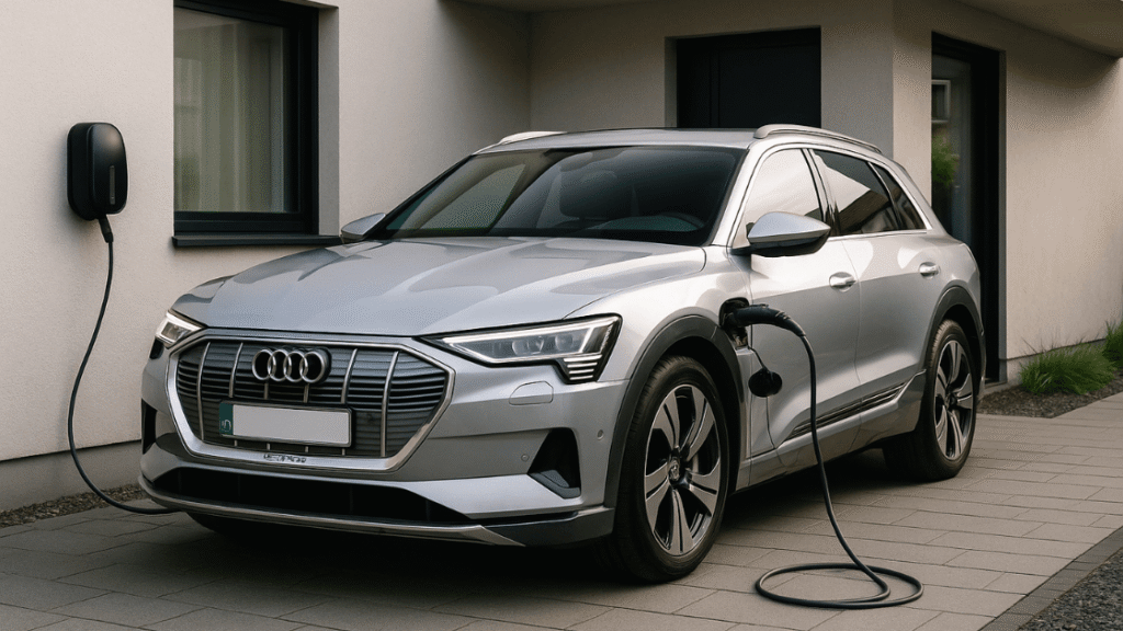 Audi e-tron töltése