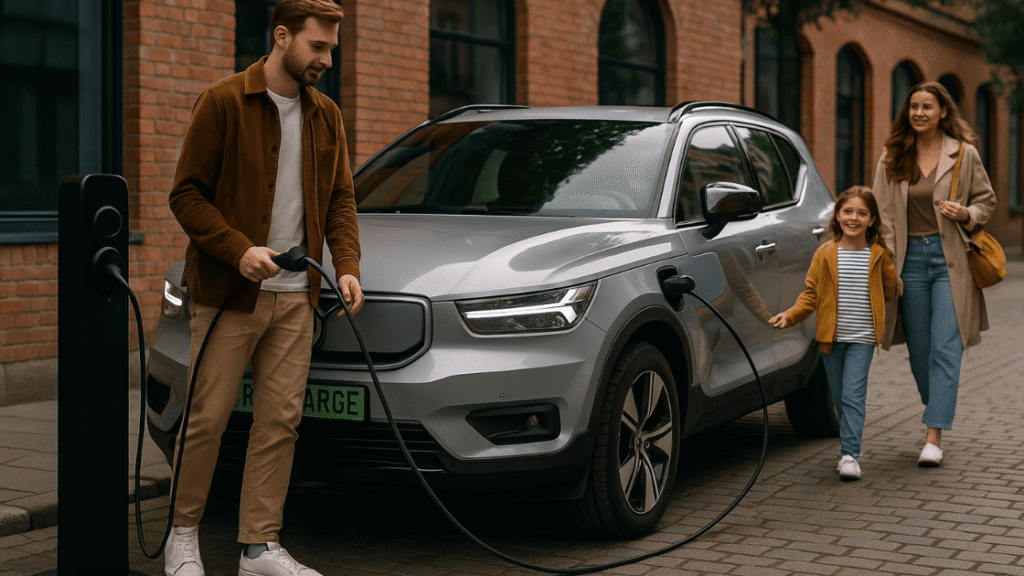 Volvo xc40 recharge töltése