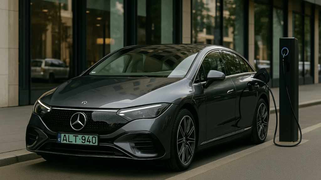 Mercedes-Benz EQE töltése
