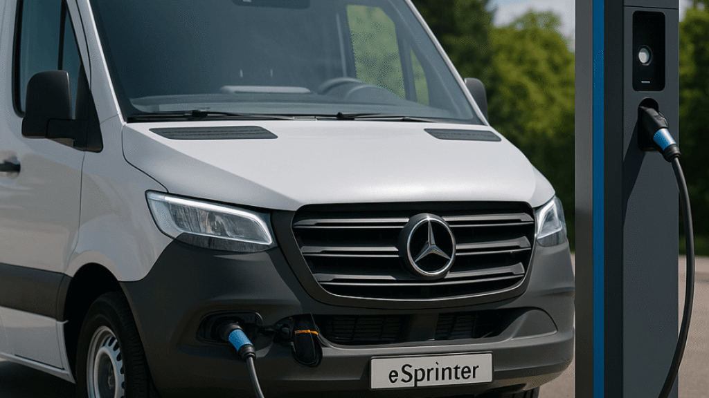 Mercedes-Benz eSprinter töltése