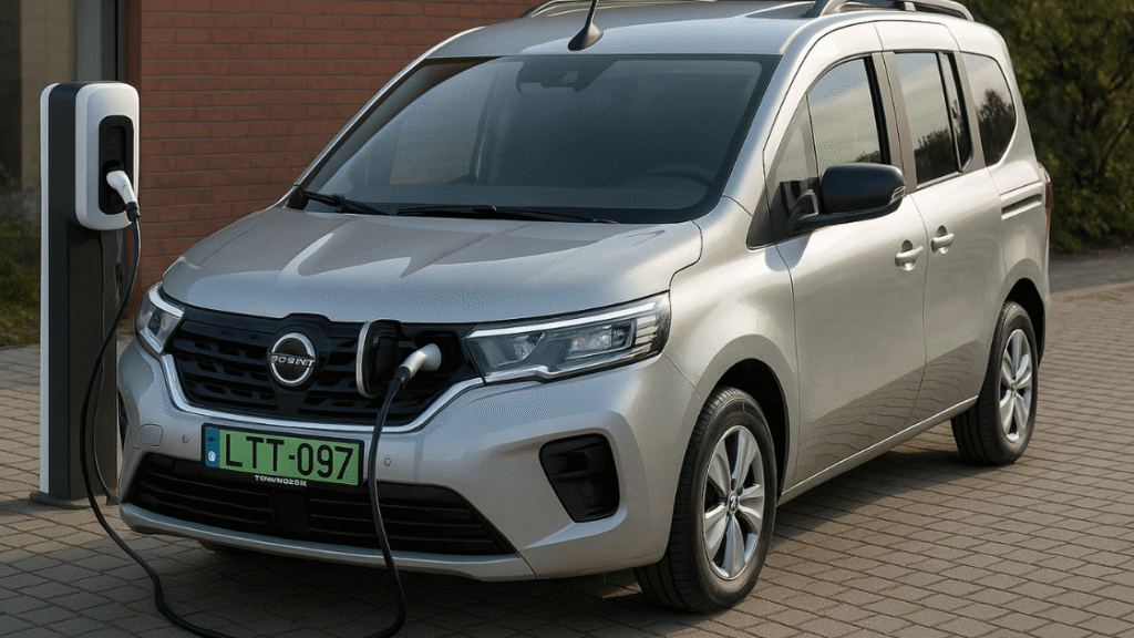 Nissan Townstar EV töltése