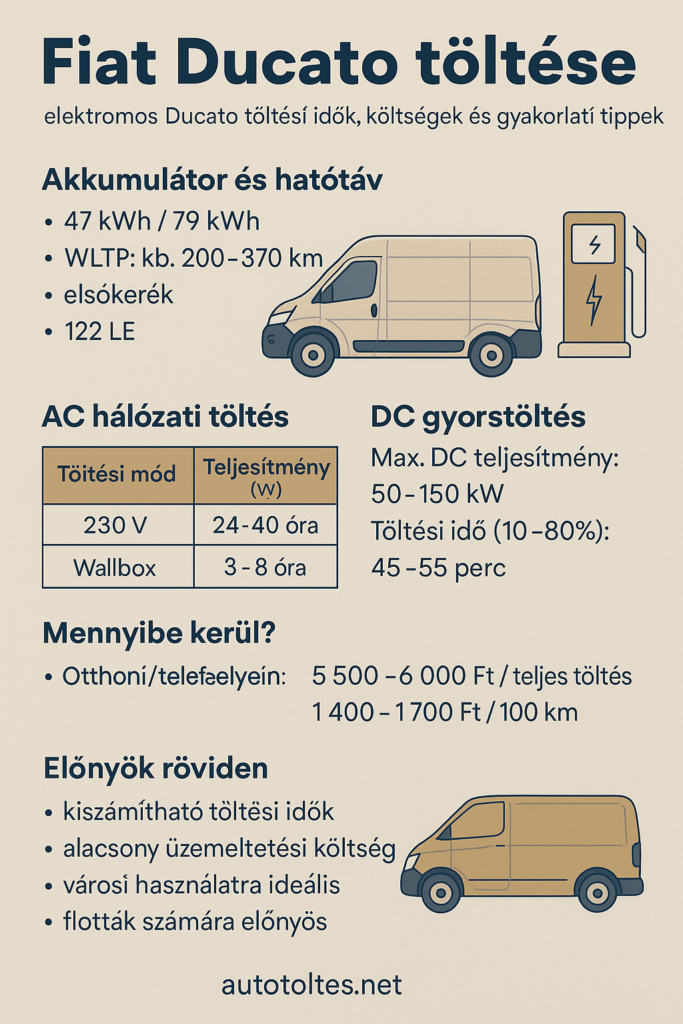 Fiat Ducato töltési összegző