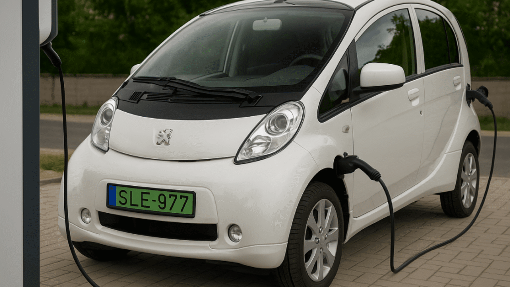 Peugeot iOn töltése