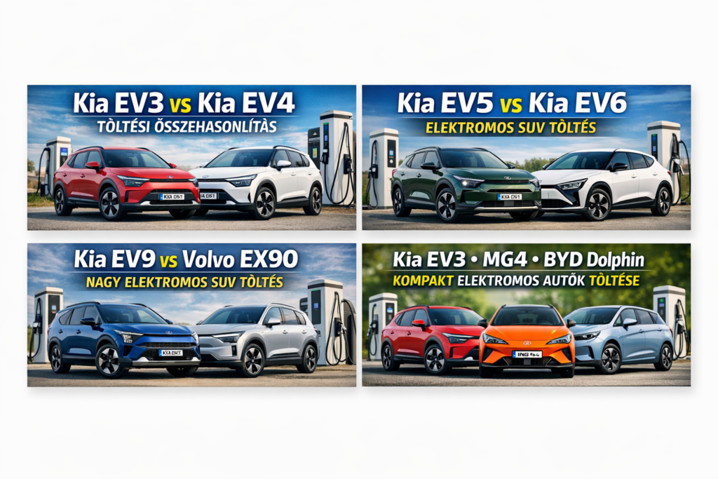Összehasonlítás elektromos autók