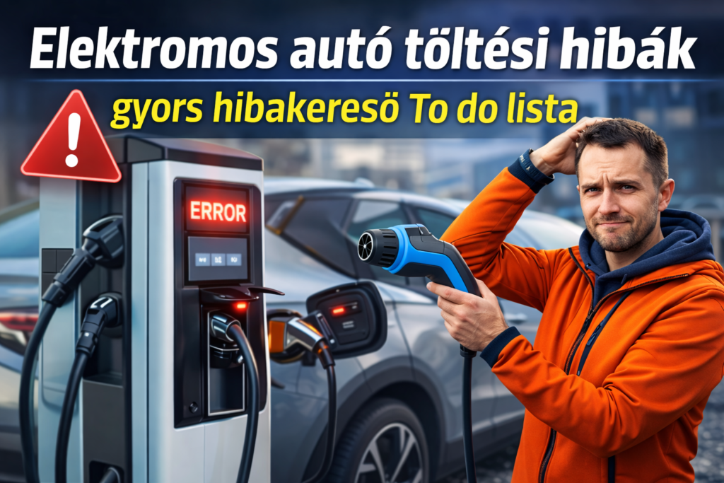 elektromos autó töltési hibák