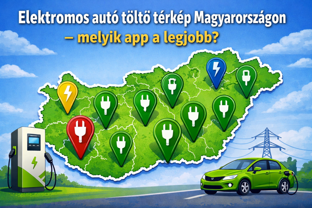 elektromos autótöltő apptérkép