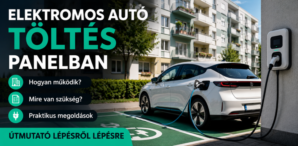 elektromos autó töltés panelban