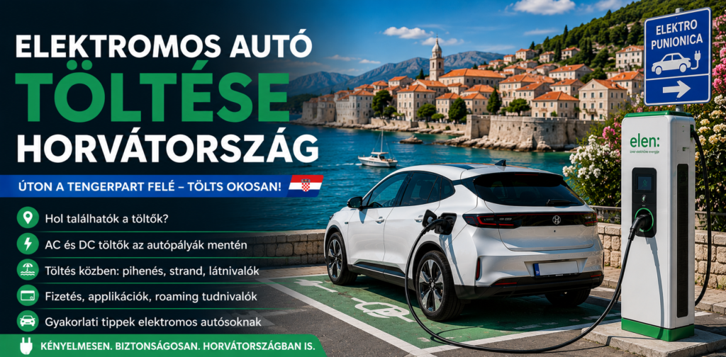 Elektromos autós töltés Horvátországban