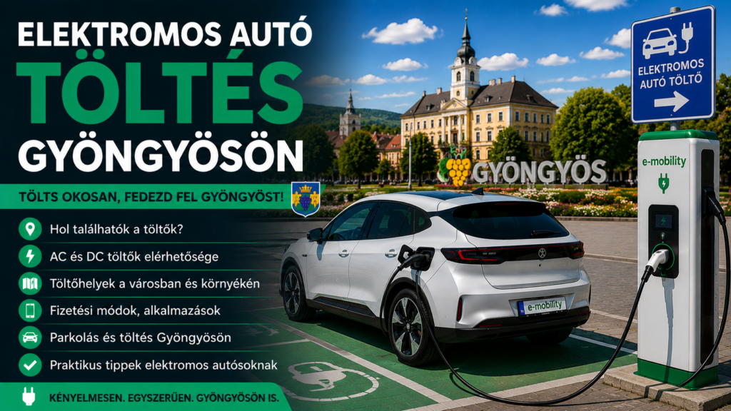 Elektromos autó töltés Gyöngyösön