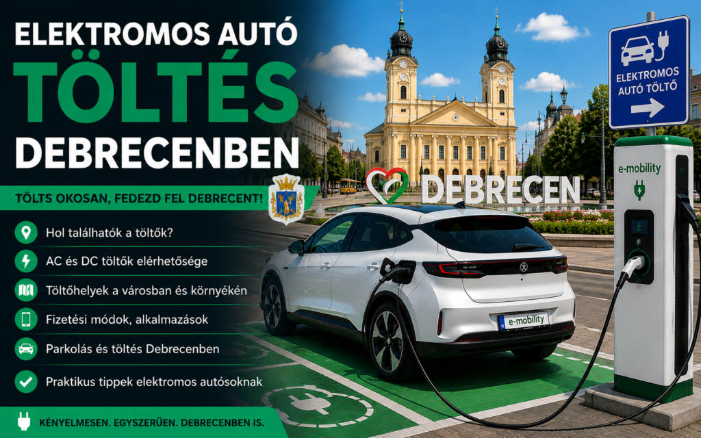 Elektromos autó töltés Debrecenben