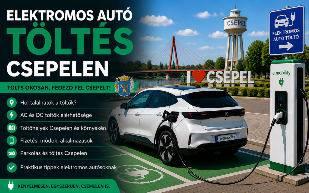 Elektromos autó töltés Csepelen