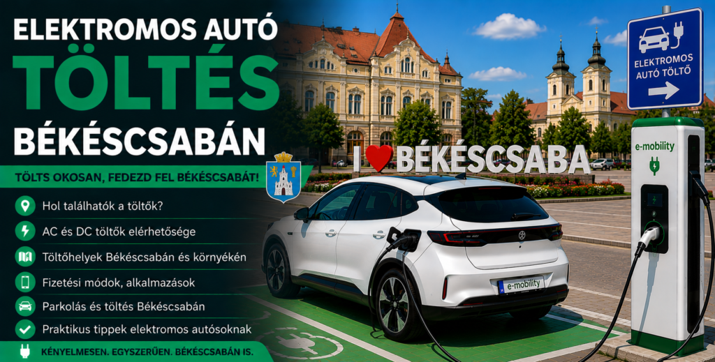 Elektromos autó töltés Békéscsabán