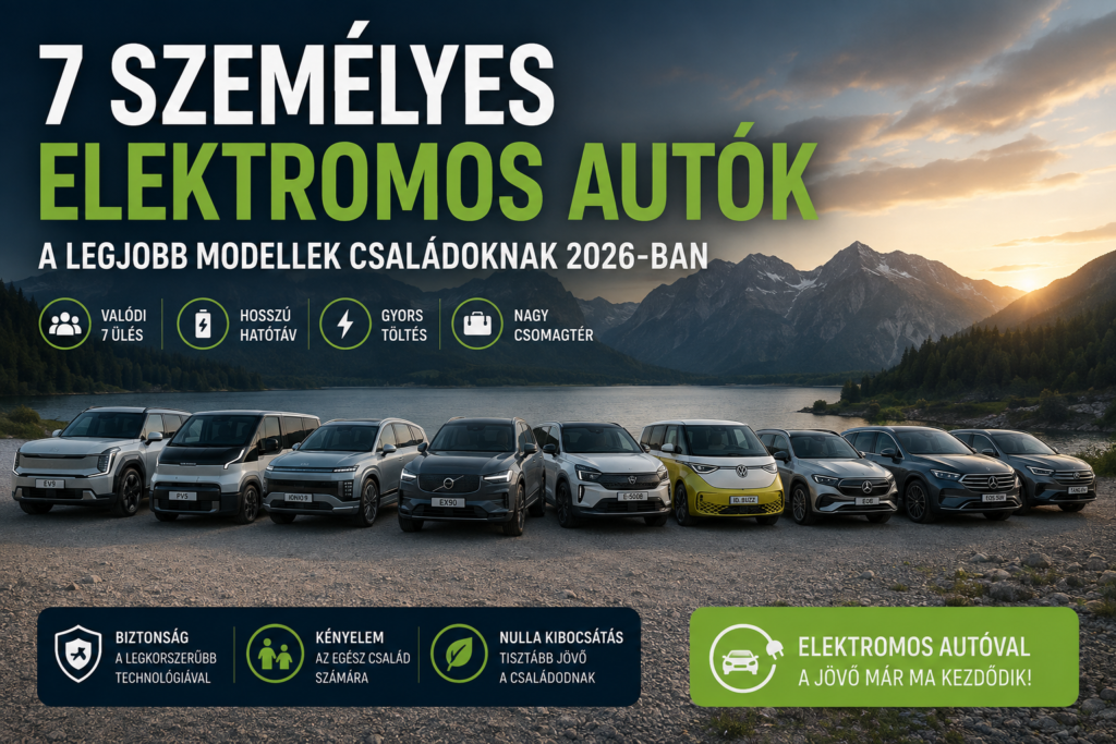 7 személyes elektromos autók
